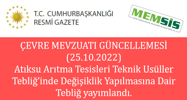 atıksu arıtma tesisi teknik usüller tebliği